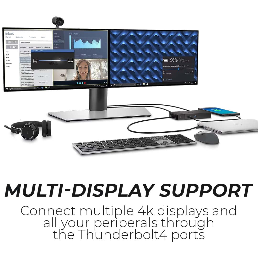 美品Dell Thunderbolt4 Dock WD22TB4 180w Amazon.com: Dell WD22TB4 Thunderbolt 4 Docking Station Bundle